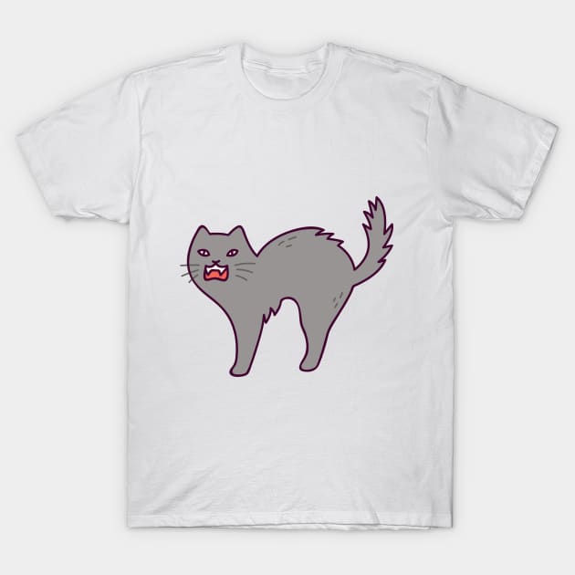 Naughty cat T-Shirt by Lovely Arts